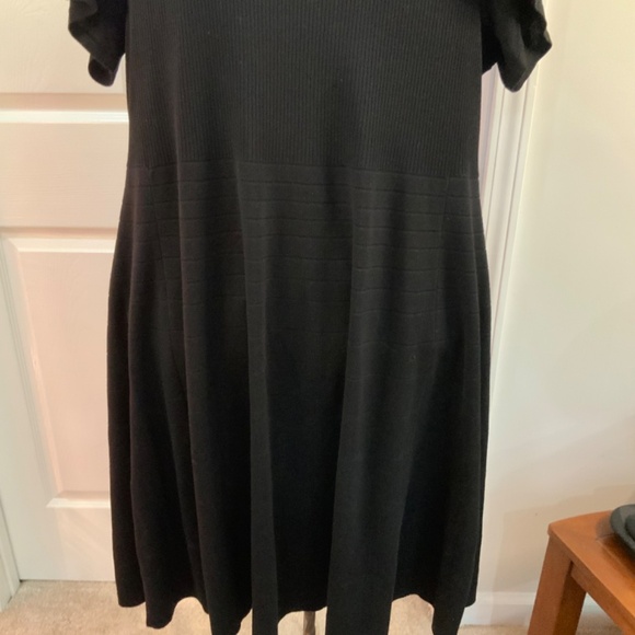 Torrid Sweater Skater Black Midi Dress Plus Size 4X New - Picture 3 of 7